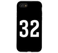 Numero Trenta Due #32 Sport Team Uniforme Compleanno 32 Custodia per iPhone SE (2020) / 7/8