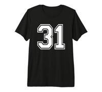 Numero Trenta Uno # 31 Divisa Sportiva Squadra Compleanno 31 Maglietta Premium