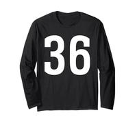 Numero Trentasei #36 Uniforme Sportiva Compleanno Maglia a Manica