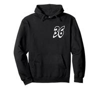 Numero Trentasei #36 Uniforme Squadra Sportiva Compleanno Felpa con Cappuccio