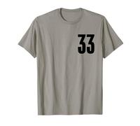 Numero Trentatre #33 Uniforme Sportiva Compleanno 33 Maglietta