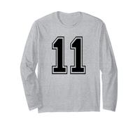 Numero Undici #11 Uniforme Sportiva Compleanno 11 Maglia a Manica