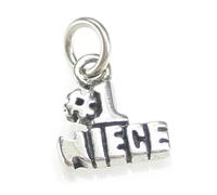 Numero uno nipote TINY charm in argento sterling .925 x 1 ciondoli famiglia