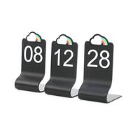Números de mesa， Acrilico Nero 1-25 1-50 1-100 Carte for Tavolo Ristorante - Segnaletica Numerica Bifacciale - Facile Da Pulire - Segnaposto for Matrimoni Bar Banchetti(1 to 25)