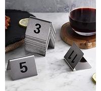 Números de mesa， Matrimoni 1-50 1-100 Cartellini for tende - Robusti e facili da pulire - Supporti for numeri di tavolo for ristoranti, bar, banchetti(1 to 50)