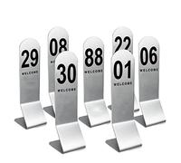 Números de mesa， Porta numeri da tavolo for ristorante 1-25/50/100 carte numeriche da tavolo - impilabili for risparmiare spazio - for interni ed esterni, banchetti(1 to 100)