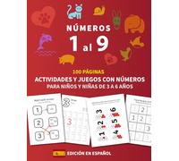 Números del 1 al 9: Para niños y niñas de 3 a 6 años