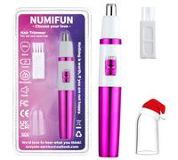 NUMIFUN Rasoio per da naso da donna, senza dolore, per orecchie e naso, per sopracciglia, orecchio, nasos, professionale, impermeabile, oro rosa