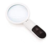 Numinifier Numinificazione Vetro HD HD Grande Diametro HD Lettura di Vetro d'Ingrandimento con Luce per Vedere la Mappa con ingrandimento ad Alto ingrandimento Vetro 30x Ottico Portatile Vecchio