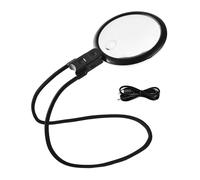 Numinifier Ricaricabile Con Ampia Area Visione LED Cinghia E Supporto Per Collo Per I Lettori E Collo Artigianale Indossato In Vetro