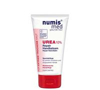 numis med Crema per le mani con il 10% di urea - 2 confezioni di crema lenitiva per mani molto secche e stressate - cura della pelle vegana senza siliconi, parabeni, oli minerali (2x 75 ml)