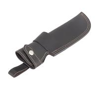 NUMJAW Fodero per coltelli in vera pelle, con cassetto orizzontale per lame da 10,2 a 12,7 cm, custodia compatta per coltelli EDC, colore nero, 12,7 cm