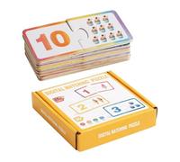 Nummermatch - Giochi di matematica di apprendimento del colore in legno, conteggio dell'apprendimento da 1 a 20, set di puzzle matematici auto-correttivi per bambini | Per bambini, ragazze, ragazzi