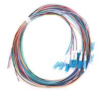 NUMNBE 12 Strand Fiber Optic Pigtail LC/Single Mode 1.5m - Low Insertion Loss, High Stability, Compatible con Sistemi di Comunicazione Ottica