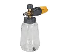 NUMNBE 1L 4000psi Foam Generator Nebulizzatore Schiumogeno Ad Alta Pressione con Ugello Regolabile 1 / 4in NPT Quick Connect - Schiuma Densa e Coprente, Facile Usare per Lavaggio AUT (Gelb)