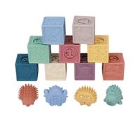 NUMNBE Blocchi di Costruzione di pila Morbidi Silicone Blocco Morbido Blocco Brillante Blocchi Morbidi Blocchi per Bambini 6 Mesi e Oltre