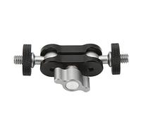 NUMNBE Braccio articolato per fotocamera: doppia testa a sfera regolabile con interfaccia a vite da 1/4", struttura in lega di alluminio per un montaggio stabile sul treppiede e una configurazione