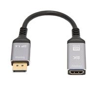 NUMNBE Cavo adattatore DisplayPort 1.4 a interfaccia multimediale HD 2.1, 8K, 48 Gbps, compatibile con HDR, 3D, AV per laptop, PC, TV e proiettore.