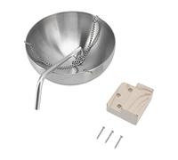 NUMNBE Ciotola olio essenziale per sauna - terapia in acciaio inox, materiale durevole e design a braccio volano, migliora le emissioni di sauna e minerali, si adatta tradizionale e a infrarossi (tipo