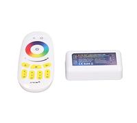 NUMNBE Controller LED DC5-24V, 2.4G Telecomando Touch Quad Gruppo, Compatibile con Strisce LED RGB - Controllo Senza Fili, Regolazione Colore e Luminosità, Uso per Casa e Bar