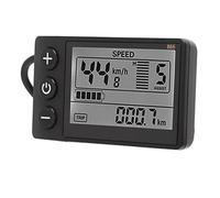 NUMNBE Electric Bicycle Control Panel 24 36 48 52 60 V con display LCD, spina impermeabile - Versatile, facile da installare, ideale per motociclisti E