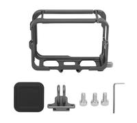 NUMNBE Frame Mount Housing Case in Lega di Alluminio con 2 Cold Shoe, Coprilente e Supporto per Ace Pro - Montaggio Verticale e Orizzontale, Alta Stabilità per Azione e Vlog