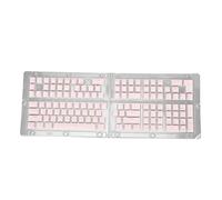 NUMNBE KeyCaps tastiera - Pudding traslucido PBT 129 set di chiavi, iniezione a doppio colore in altezza OEM modellata per tastiere meccaniche (Rosy)