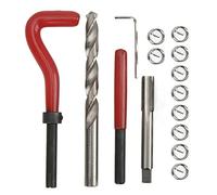 NUMNBE Kit Riparazione Filetti 15 Pezzi, M10x1.0x13.5mm, Metallo, Punta Trapano e Inserti - Alta Resistenza, Ripristino Filettature Danneggiate, Uso Professionale e Manutenzione