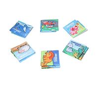 NUMNBE Libri di tessuto per bambini 6 pezzi Libri da bagno per bambini lavabili Soft incrollabili Giocattoli di apprendimento S per bambini piccoli