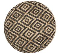 NUMNBE Pouf Pouf 45 x 30 cm iuta intrecciata con imbottitura in EPS decorativo e confortevole per soggiorno e relax