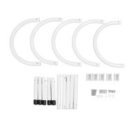 NUMNBE Set di 5 supporti di copertura per piscina - a forma di U - aste in alluminio 43 x 26 cm - Ganci di conservazione per piscine - antiruggine e stabile
