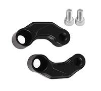 NUMNBE Specchietto da Moto con Staffa Riser Extension, Adattatore in Alluminio CNC Nero, Rialzo 10mm, Estensione 45mm per R1200GS LC 13-18 e R NineT - Alta Resistenza, Finitura