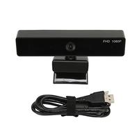 NUMNBE Telecamera per computer HD 1080p - 360 gradi Rotatable USB - Webcam per videoconferenze, cancellazione del suono per corsi online e streaming live