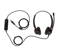 NUMNBE Telephone Affiolese Regolazione del volume Micute Mute USB Binaural Customer Service Aurione per il telemarketing