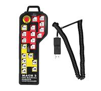 NUMNBE Volantino USB a 4 assi, controllo elettronico a mano, freno a mano, telecomando per controllo Mach 3 CNC, facile connessione USB, design impermeabile, versatile per fresatura e