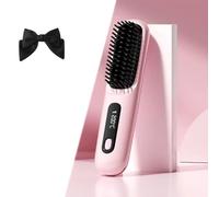 Numoya Go Brush Pro, Bella Brush Pro, Bellabrush Pro, spazzola per capelli Bella Pro, spazzola lisciante portatile senza fili per tutti i tipi di capelli (rosa)