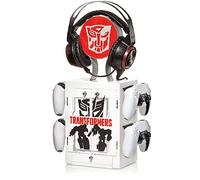 Numskull Armadietto da Gaming Ufficiale Transformers - Organizer Compatto e Resistente per 10 Giochi/DVD, 4 Controller, Cuffie e Accessori