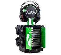 Numskull - Armadietto per videogiochi ufficiale Xbox Series X, supporto per cuffie e porta controller - memorizza 10 custodie per giochi o dischi Blu-Ray, 4 controller Xbox