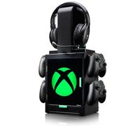 Numskull - Gaming Locker con Logo Xbox Illuminato - Per 4 Controller, 10 Giochi e 1 Cuffia - Merchandising Ufficiale Xbox