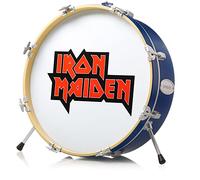 Numskull Iron Maiden Logo 3D Drum Lamp, Fanciulla Di Ferro, Lampada da Scrivania per Camera da Letto, Ufficio, Casa, Studio, Lavoro, Prodotto Ufficiale Iron Maiden