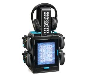 Numskull Official Fornite LED Light Gaming Locker, Controller Holder & Headset Stand for PS4/PS5 & Xbox Series X|S - Multiple LED Lighting Settings - Official Fortnite Merchandise