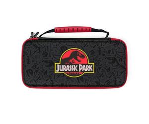 Numskull Official Jurassic Pack Hard Shell Travel Case for Nintendo Switch and OLED Model 2021 Console - Fits 10 Games and Switch Accessories