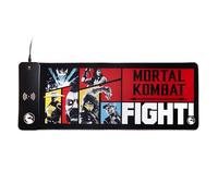numskull Mortal Kombat XL - Tappetino per mouse da gioco RGB con caricabatterie wireless da 15 W, LED personalizzabile, antiscivolo, impermeabile