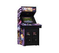 NUMSKULL Quarter Arcade Cabinet Turtles in Time, Schermo TFT da 6 pollici con rapporto, blu, giallo, nero con dettagli viola, rosso, verde