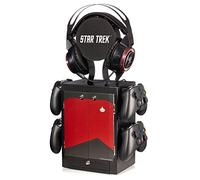 Numskull Red Gaming Locker, supporto per controller e cuffie per PS5, Xbox Series X S, Nintendo Switch - Merchandise ufficiale Star Trek, Colore Rosso, 5056280445340