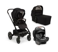 Nuna - Collezione BMW: Trio Mixx Next + Navicella Mixx Next + Seggiolino auto Pipa Next iSize - Element - Caviar Cognac