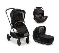 NUNA - Trio Triv Next Caviar con navicella Cari Next e seggiolino auto Arra Flex