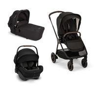 Nuna - Trio Triv Next + Navicella Lytl + Seggiolino Auto Arra Next Isize - Caviar Ecopelle Chocolate