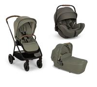 Nuna - Trio Triv Next + Navicella Lytl + Seggiolino Auto Arra Next Isize - Pine Ecopelle Chocolate