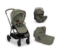 NUNA - Trio Triv Next Pine con navicella Lytl e seggiolino auto Arra Flex